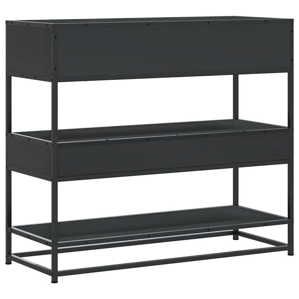 Console Table Black 90x35x80 Cm Particleboard