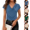 Haut décontracté à manches courtes pour femme
