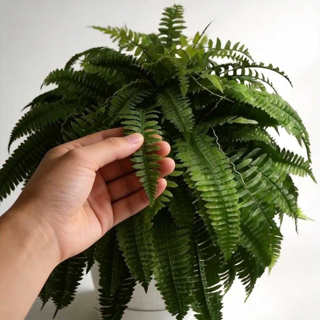 Artificial Boston Fern Foliage With Durable Silk Material For Event Decoration And Photography Props