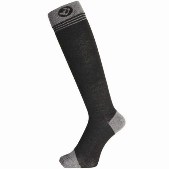 North Peak Black Socks for Snowboarding and Skiing Sizes MP-752 (Five-Toe Type/Thermolite Fabric) 23-25cm