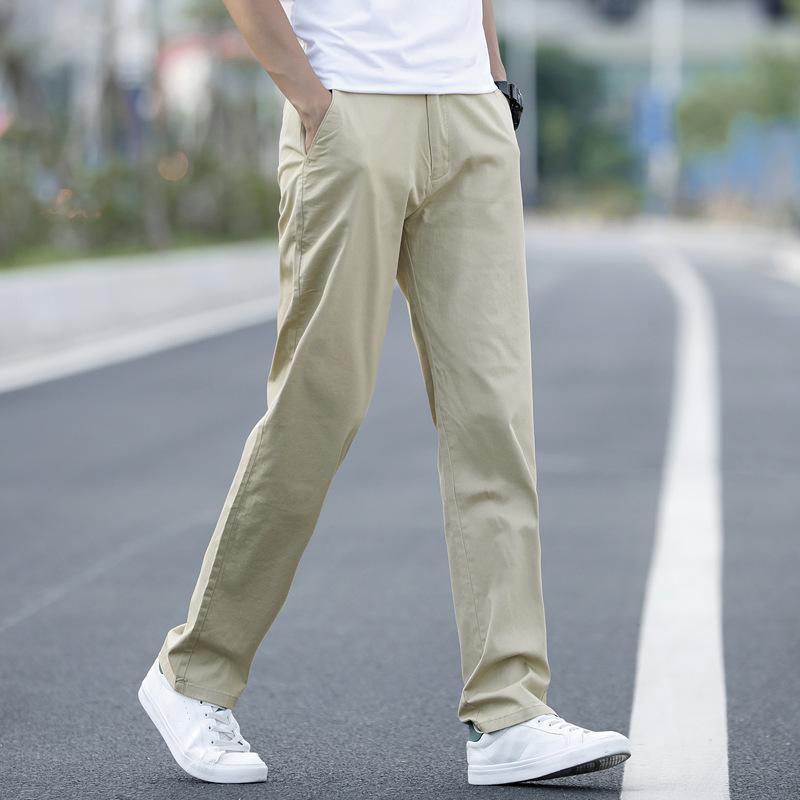 

Men s Plus Size Casual Business Cotton Pants - Loose Straight Leg Trousers for Work and Sports Size 29