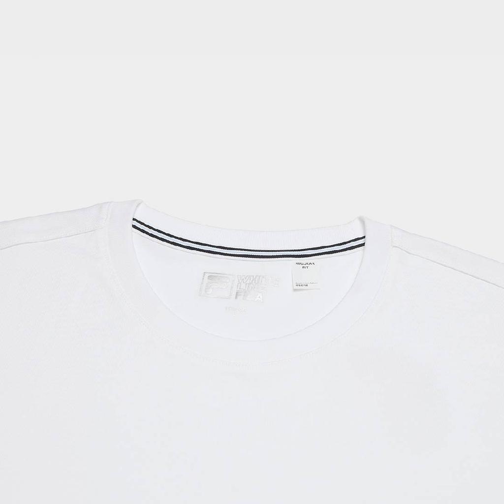 FILA White SS25 Fashion Casual Round Neck Short Sleeve T-Shirt Men Tops F11M533102F-WT