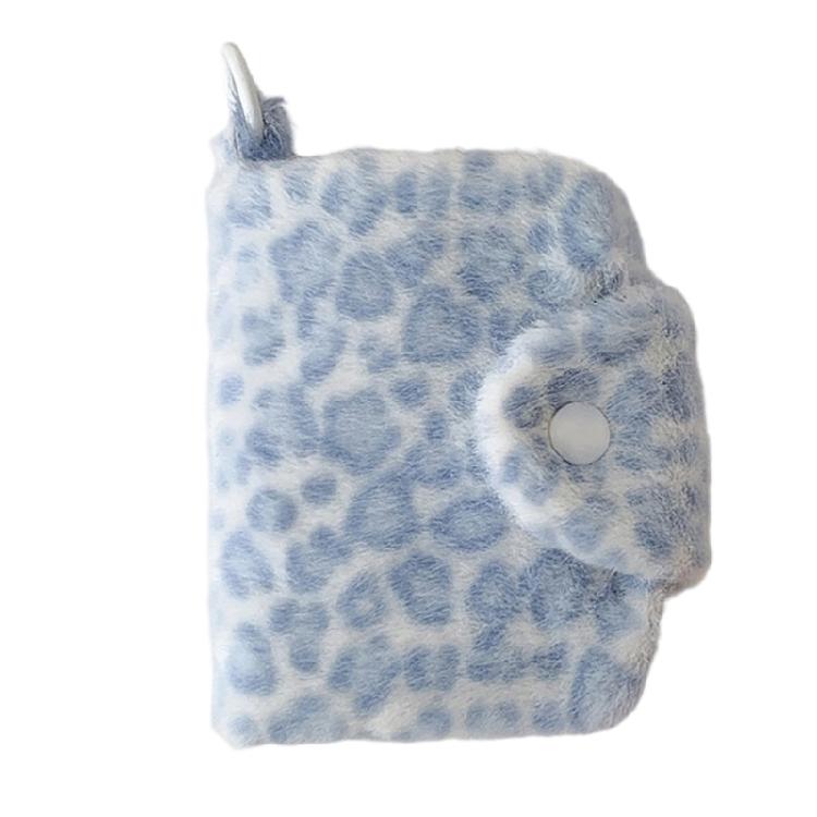 

Snap Closure Soft Storage Pouches for School and Work, Cute Wallet Card Holders Multipocket Print Card Carry Pouches синій