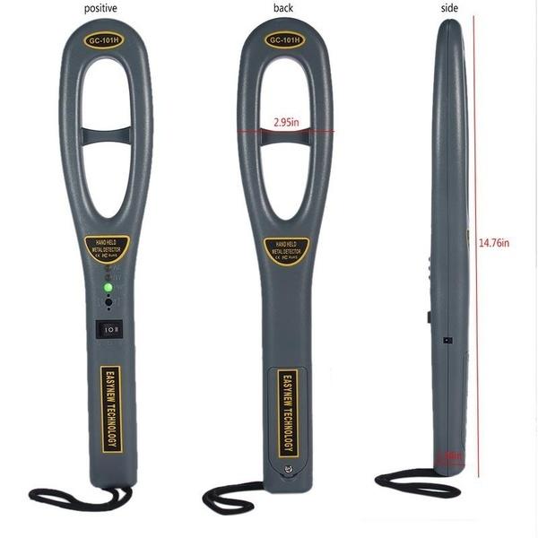 Water Resistant Portable Handheld High Sensitivity Metal Detector Scanner Hunter Finder Safety Inspection Tool