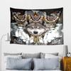 Indian Wolf Spirit Collage Tapestry, Unique Design Tapestry, Wall Decor for Bedroom,Livingroom, Playroom,Heartwarming Fan Holiday Gifts