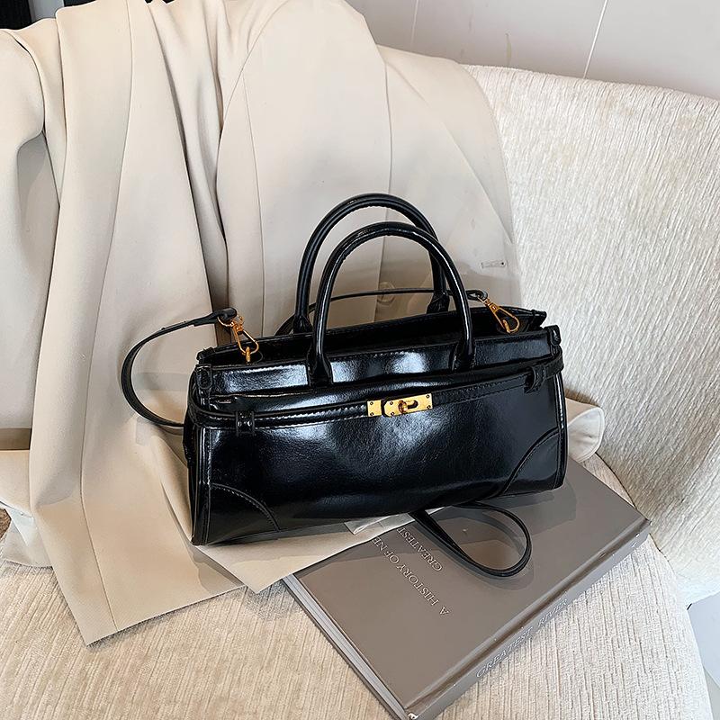 Новая сумка высокого класса простая сумка-подмышка с замком портативная на плечо женская сумка чёрный