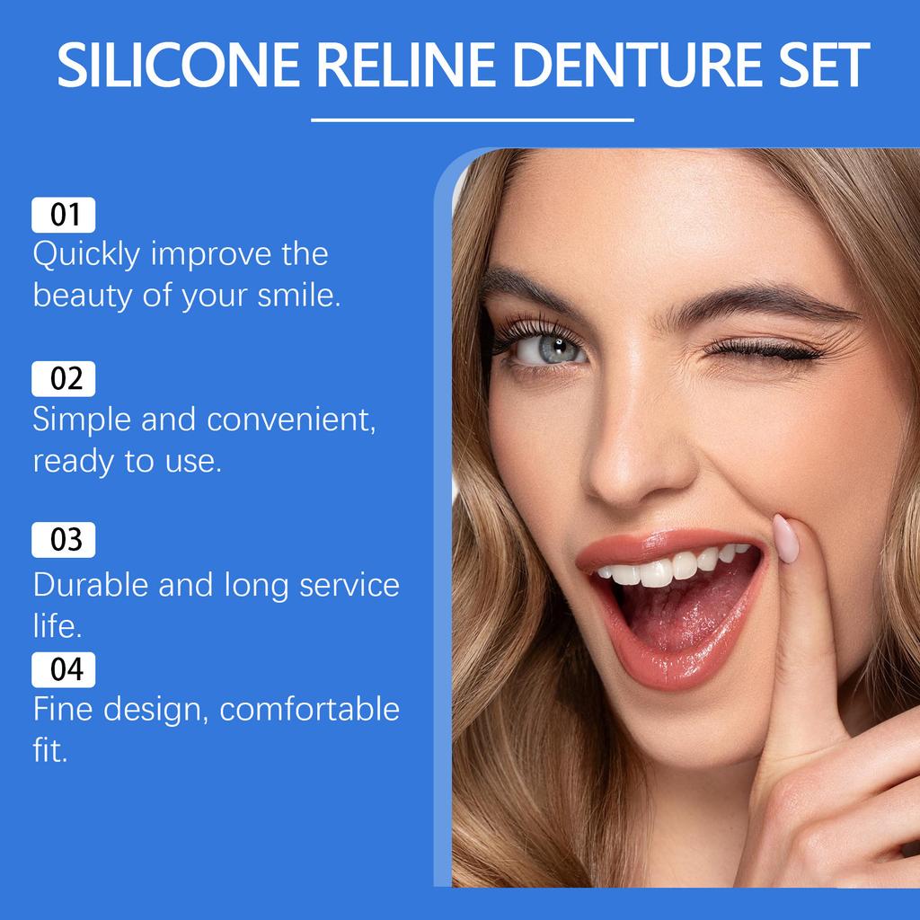 False Tooth Veneer Cover Temporary Tooth Cap for Smile Makeover Cosmetic Teeth Enhancer Snap-On Veneers for Selfie Photography