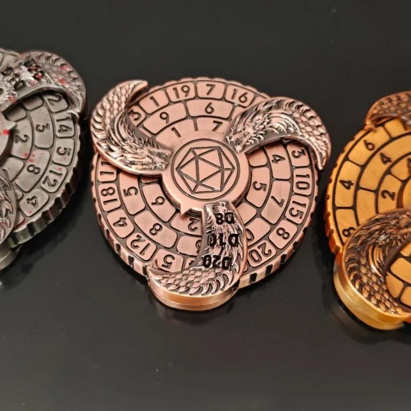 

Metal Compass Fidgeting Spinner Antistresse Dice Spinning Top Relieve Stress Ease Plaything Hand Roller Punnk Gyro Cool Things Adults