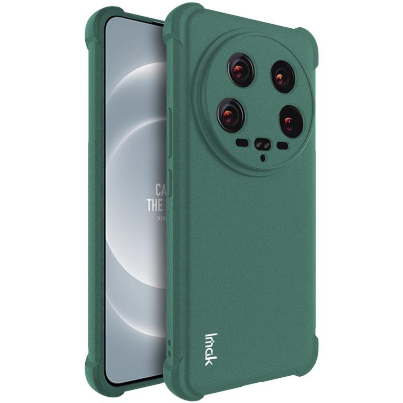 

IMAK For Xiaomi 14 Ultra TPU Case Airbag Corner Shock Absorbing Matte Phone Cover Green