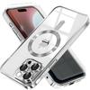 iPhone 16 Pro Max Case, Electro MagSafe, Silver + Screen Protector