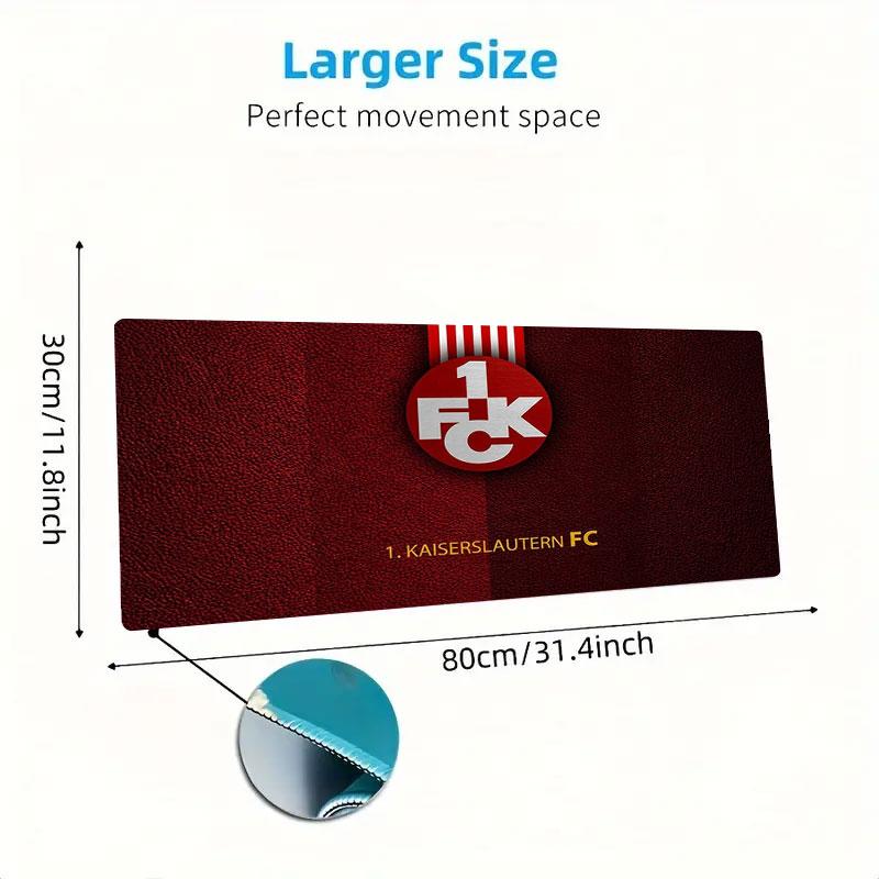 Kaiserslautern Large Size Mouse Pad Large Gaming Table Cushion Non-slip Laptop Tablet Big Mousepad XXL Mat Mini PC Playmat With Lock edge