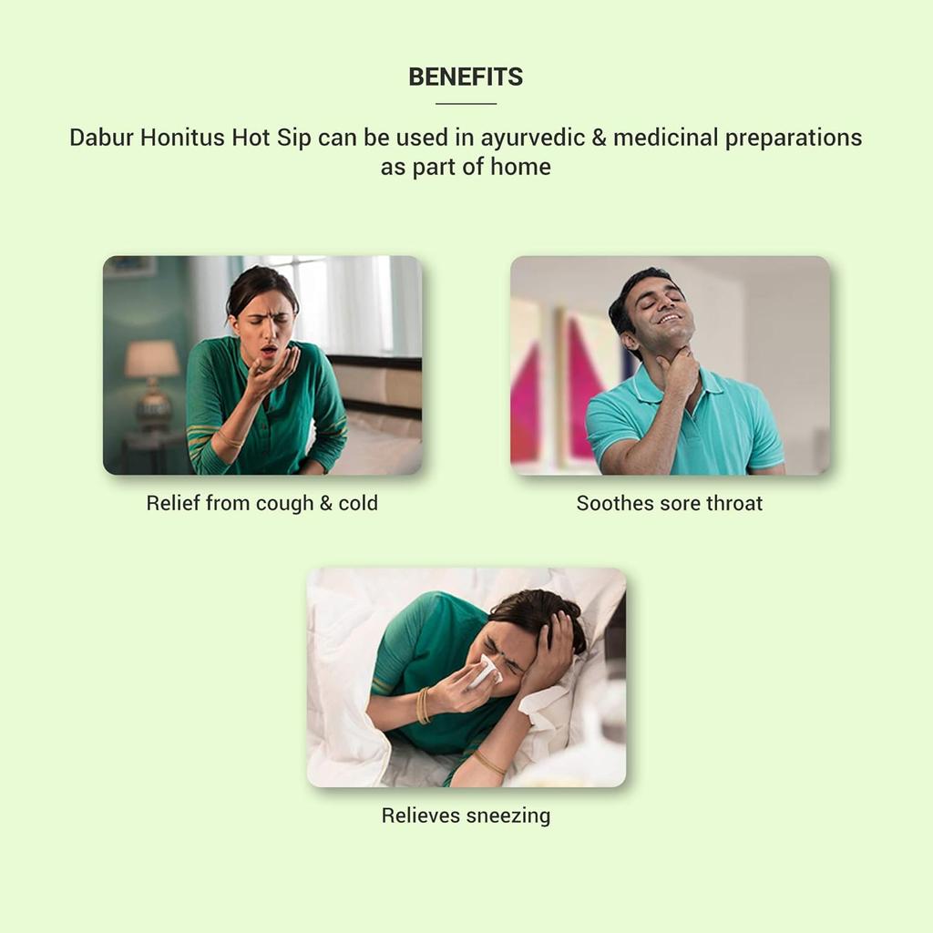 Dabur Honitus Hot Sip Ayurvedic Kadha For Instant Cough Cold Relief 4gm Pack Of 7 Sachets 4gm