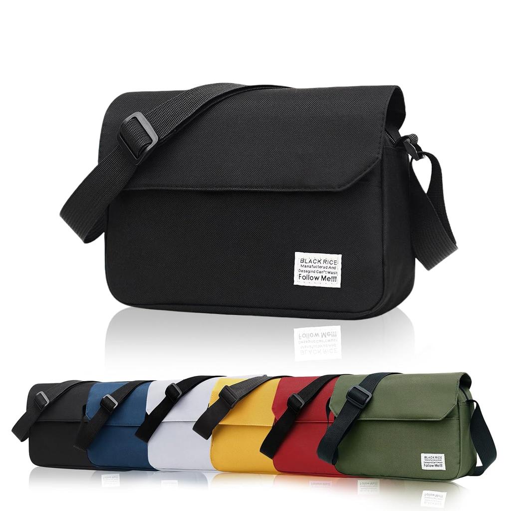 Luxiwear Large capacity shoulder bag men women crossbody lightweight suitable commuting business trips travel Ultra-lightweight 5 pocket storage