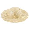 Cappello di Paglia Traspirante a Tesa Larga Comodo Anti-UV Protezione Solare Cappello Parasole per Pesca