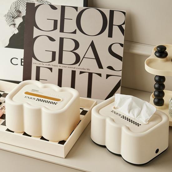 

1 комплект пластиковой настольной коробки для салфеток большой емкости, модная бумага для хранения