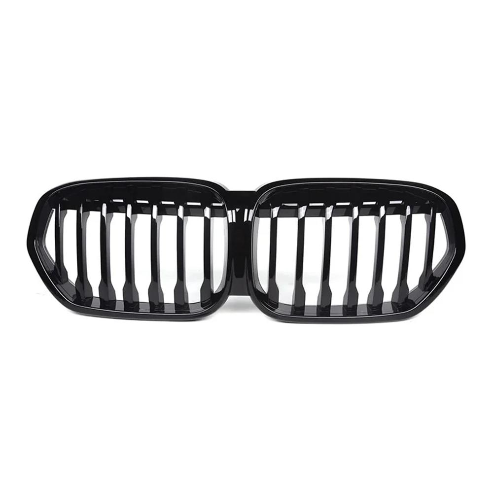 For BMW X1 F48 2020 2021 2022 sDrive18i sDrive20i xDrive20i Glossy Black Front Kidney Grille Grill Grid Mesh Tuning Single Slat
