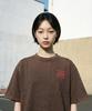 LENGAGEMENT Agir Salt Wash Crop Short Sleeve T-Shirt (Mocha)
