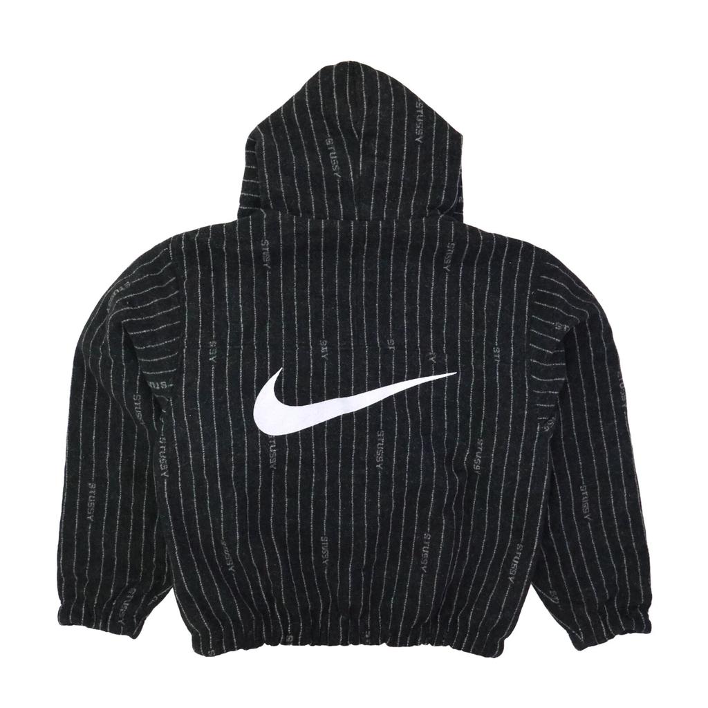Stussy Nike Striped Wool Jacket Black
