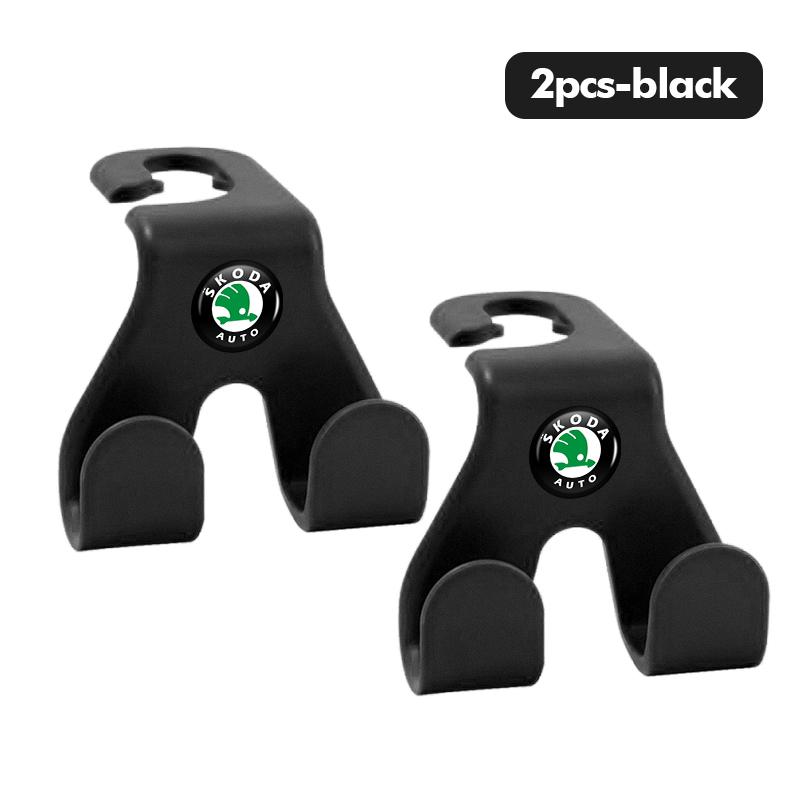 AAABR1 ABS Car Headrest Hook Rear Seat Back Hooks Hanger Interior Accessoies For Skoda Octavia A5 A7 RS Fabia Superb Rapid Karoq