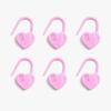 Heart-Shaped Plastic Anti-Slip Stitch Marker Set - 1000 Pieces for Knitting & Sweater Counting