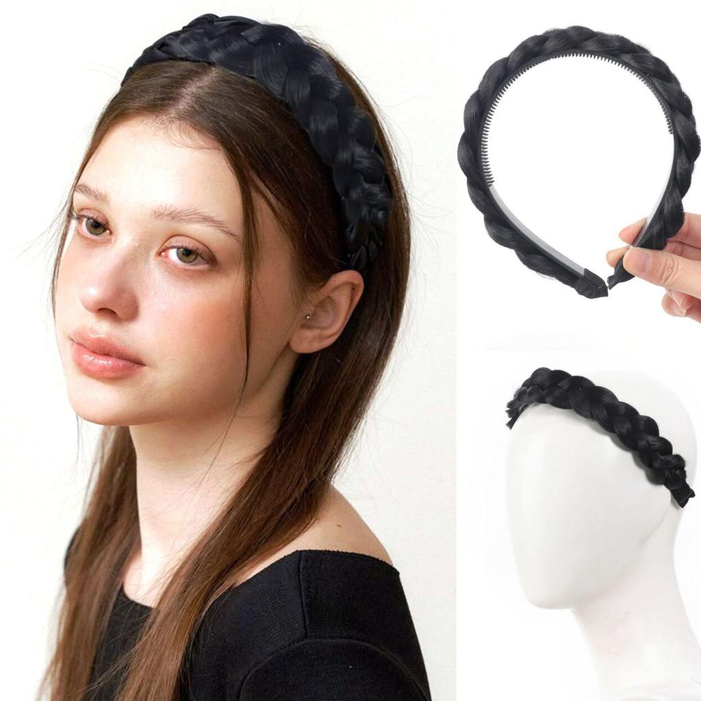 Fischgrätenzopf Stirnband Perücke: Bequemes Haarspangen-Accessoire für geflochtene Zopf-Frisuren