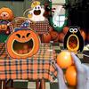 DIY Halloween Pumpkin Throwing Game Props for Kindergarten Decoration