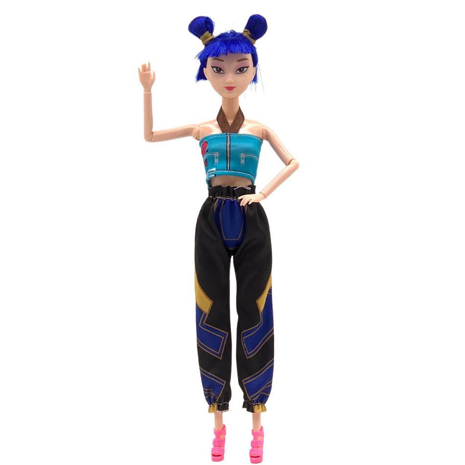 K-Pop Dämonenjäger Anime Kpop Girlgroup Zeichentrick Rumi Zoey Mira 30cm Modell Actionfiguren Puppen Mädchen Geschenk