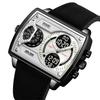 Skmei Mens Multiple Time Zone Sports Watches Fashion Digital Analog Display Waterproof Quartz Wristwatch Led Chrono Alarm Clock