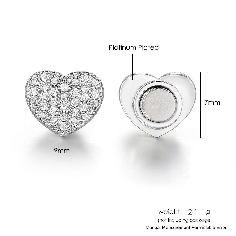 Hip Hop Ear Clip Stainless Steel Magnet Earrings New Fake Piercing  Jewelry Accessories