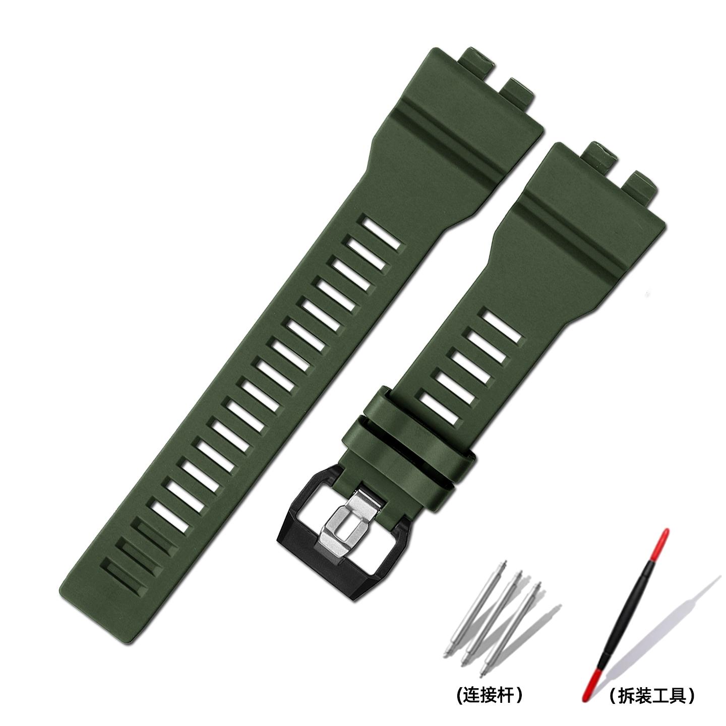 

Аксесуари для годинника Casio G-Squad GBA-800 GBD800 Gma-b800 Смоляний ремінець Водонепроникний Замінний ремінець Силіконова гума Чоловічий браслет Gba-800 Gma-b800 армія зелений колір