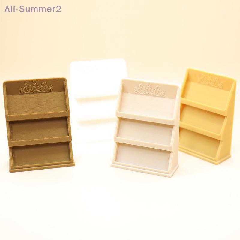 {Summer2} Doll House Book Shelves Display Model, 1/12 Miniature Study Furniture for Decorative Micro Scene.