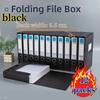 12pcs Foldable PP File Classification Box for A4 Size - Thickened 2.17inch Storage Box for Personnel And Financial Documents