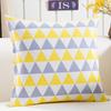 Design Nordic Ins Plush Geometric Black Yellow Sofa Pillow Pillow Cushion