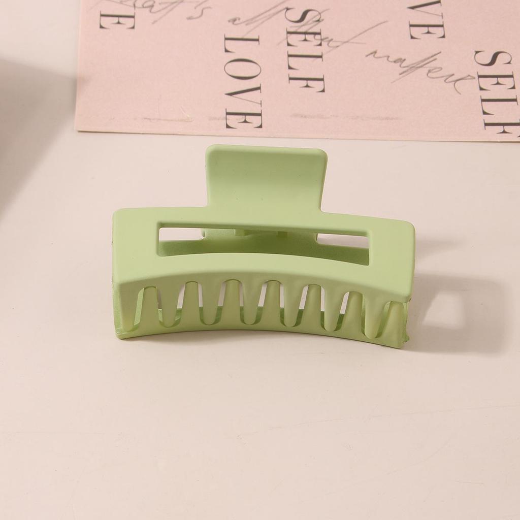 8.5CM x 10.5CM Rectangular Matte PS Hair Clip - Simple Shark Hair Accessory