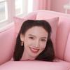 Popular Fashion Elegant Chinese Actress JJin Chen Cushion Cover Pillow Case Soft Friendly Fabric  Concealed Zipper