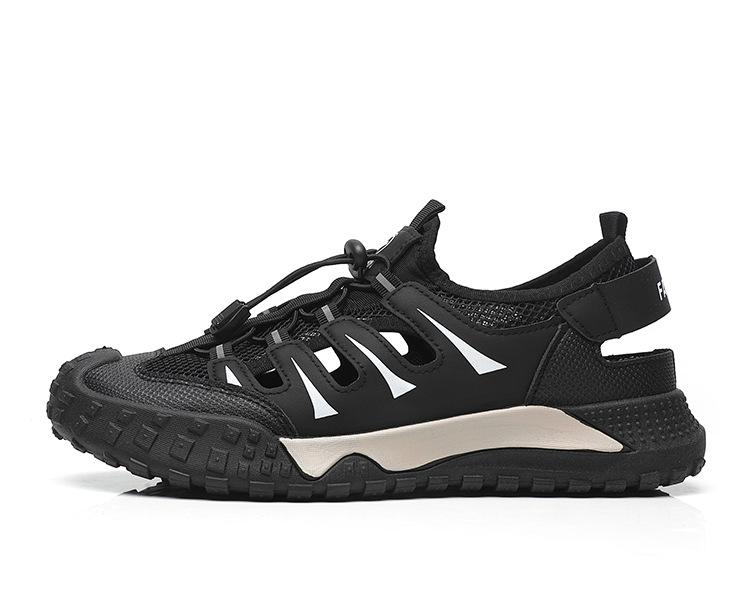 

Teenagers with one foot soft sole comfortable outdoor fashion breathable casual shoes men s shoes hole shoes men 44 чёрный