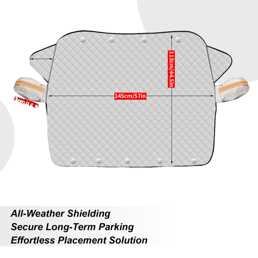 Windshield Snow Cover 3 Layers Magnetic Windproof Auto Supplies Winter Windshield Covers For Escape Cold Ice Frost Rain Freeze