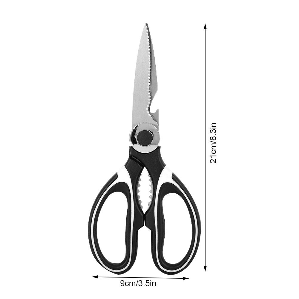 Multifunctional Shr Stainless Steel Scissor for Kitchen Cloth Walnut