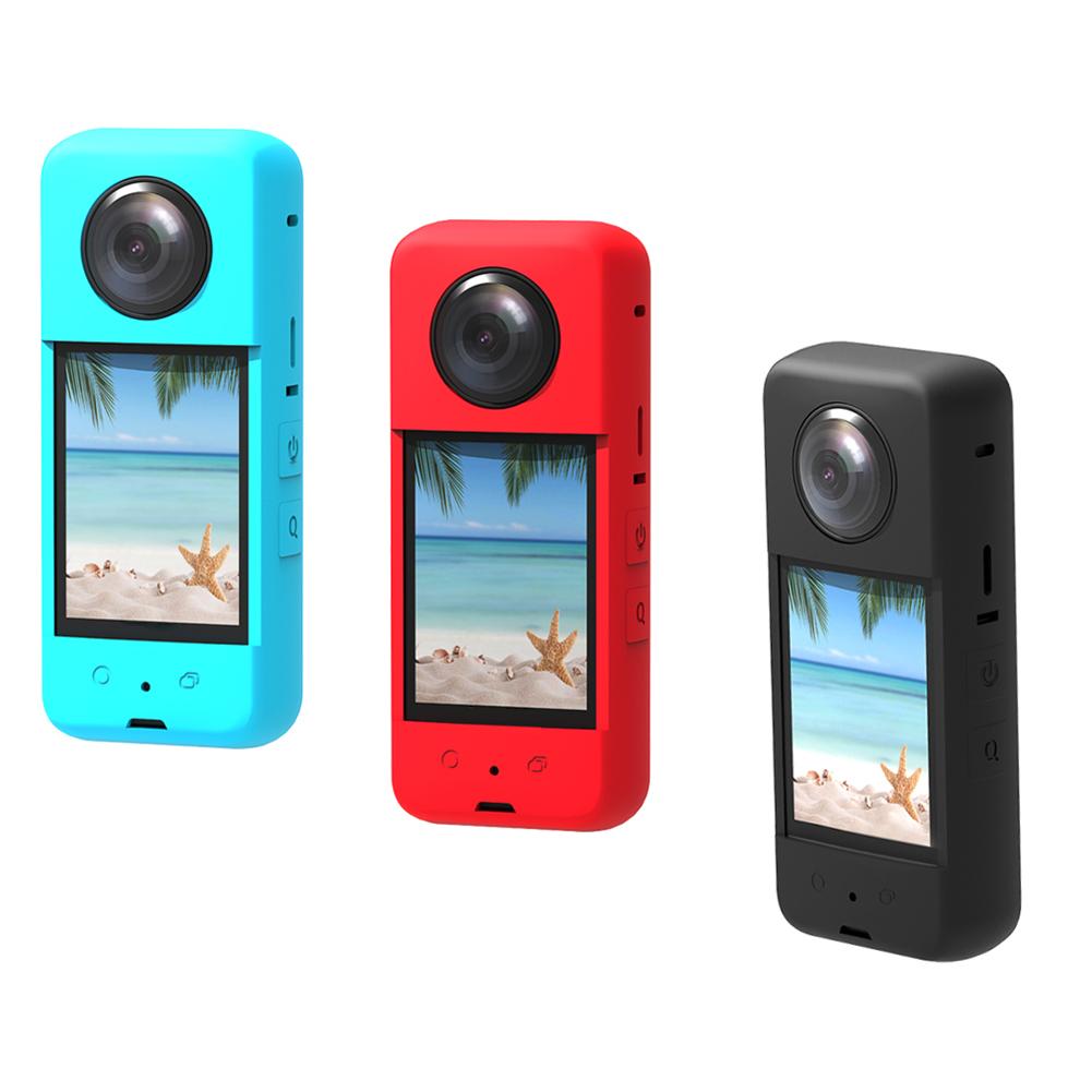 Silicone Protective Shell Anti-scratch Waterproof Body Protective Cover Action Camera Accessories Soft Body Case for Insta360 X3