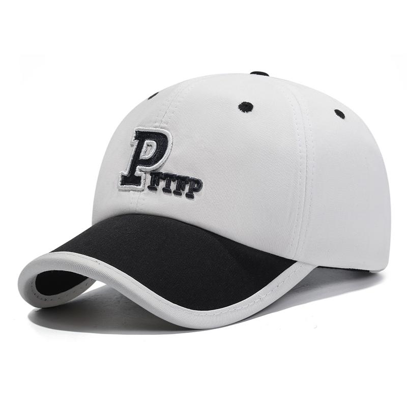 Short Brim Color Matching Cap Sports Baseball Cap Breathable Cap Soft Top Unisex Outdoor Sun Hat