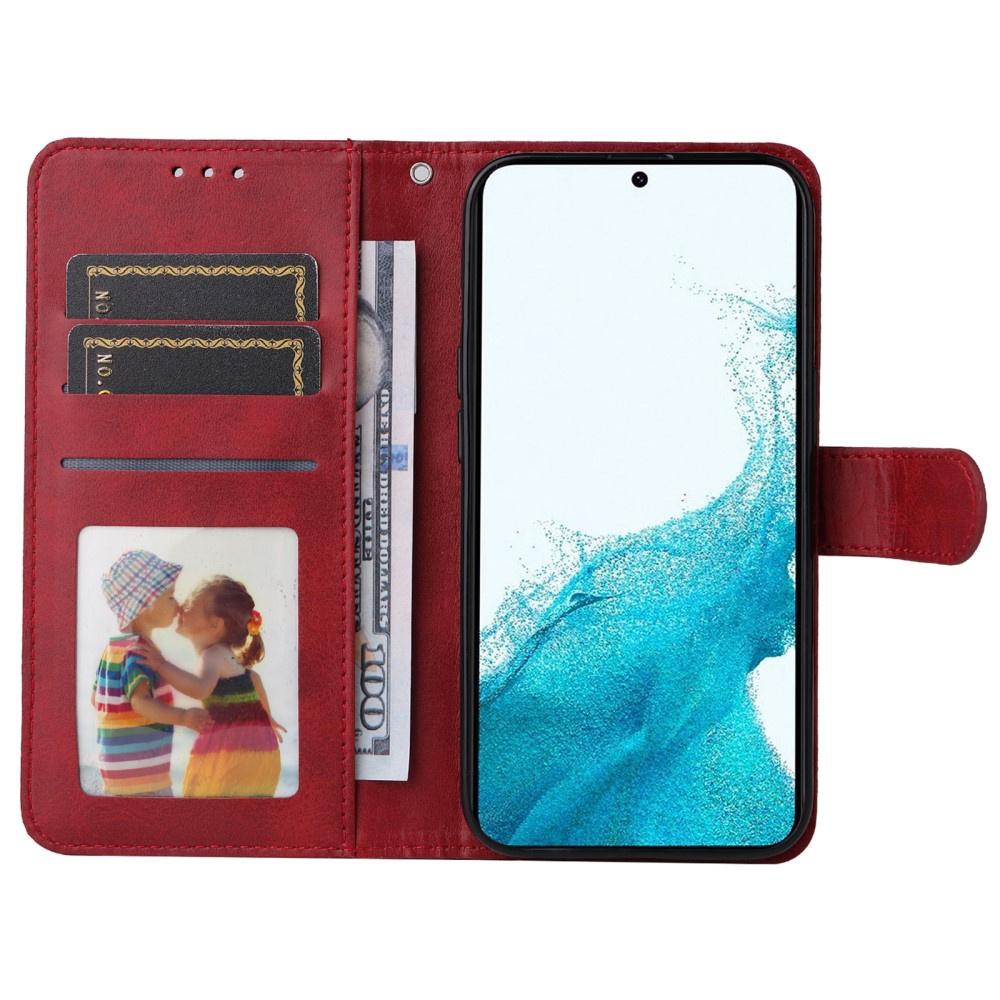 Samsung Galaxy A34 5G Leather Wallet Flip Case, Red