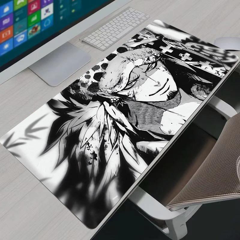 

Mouse Pad Large Gamer One Piece Trafalgar Law Gaming Accessories Speed Keyboard Rubber Lock Edge Desk Mat Laptop Mousepad 30x60x0.2cm