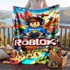 Warme Flanelldecke Roblox-Muster, Leichte bequeme Überwurfdecke für Bett Sofa