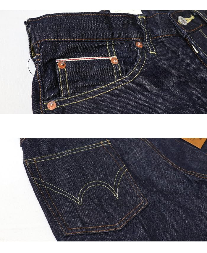 Edwin Jeans 505ZX Loose Straight Denim Made In Indigo Size 34 Pants, Japan, E50550, Men's, Blue,