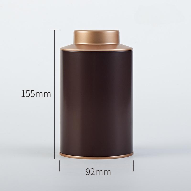 New Metal Tinplate Coffee Storage Round Tea Pot Jars Sugar Bowl Spices Condiment Pots Container with Sealed Lid Home Accessories