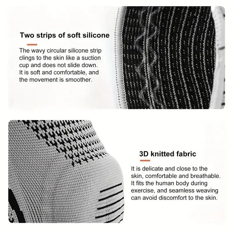 1Pcs Non-Slip Knee Support Brace With Patella Gel Pad Stabilizers For Arthritis Sports Comfort Fit Compression Sleeve
