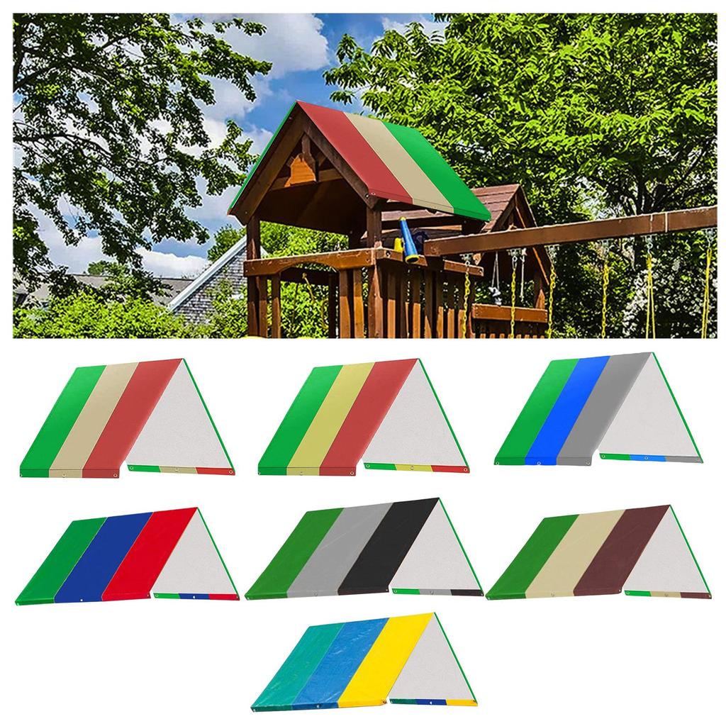 Swing Set Replacement Tarp Sun Protection Rain Cover Outdoor Swingset Shade Playground Roof Canopy