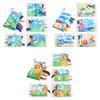 Ocean Animals Tail Cloth Book English Baby Early Education Tearable Sound Paper