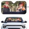 J-Jujutsu Kaisen Anime Car SunShade Windshield Foldable Three-layer Insulation Sunshade By Suction Cup Blocks UV Rays Sun