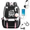 KATSEYE Mochila Leve de Grande Capacidade Bolsa Escolar Mochila Casual da Moda 60123-17